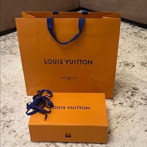 Louis Vuitton Orange Set with Blue Details